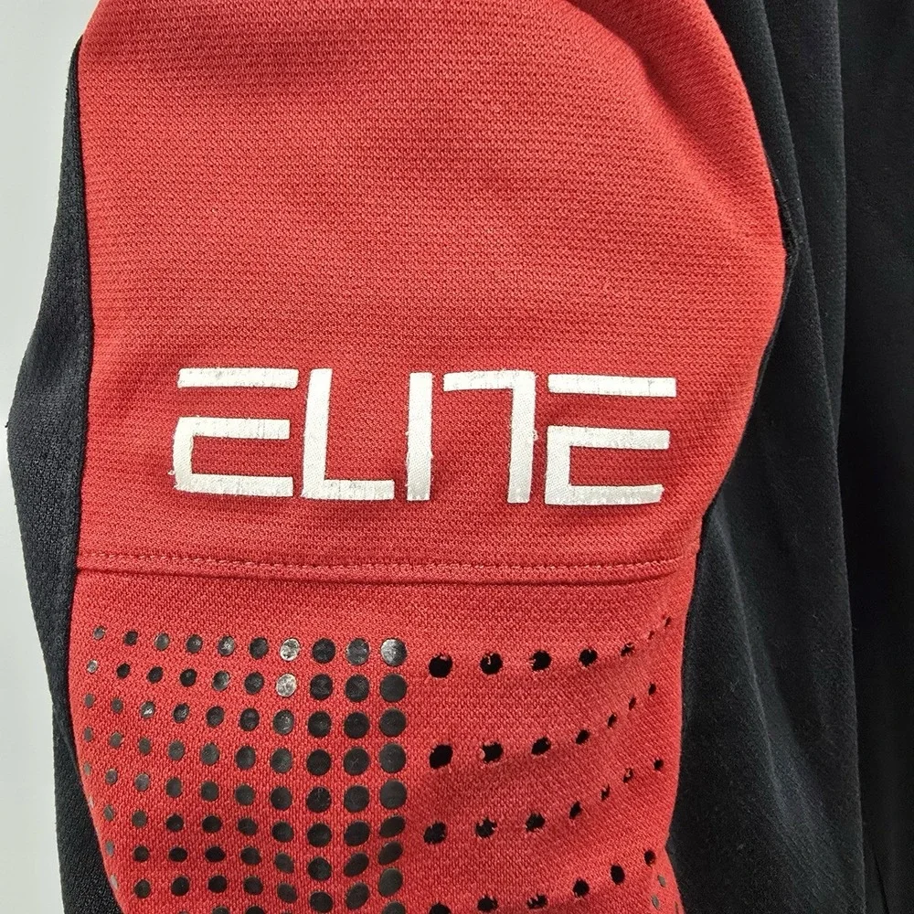 Nike Dri-FIT Elite Basketball Shorts Men Small Black Red Athletic Mesh
